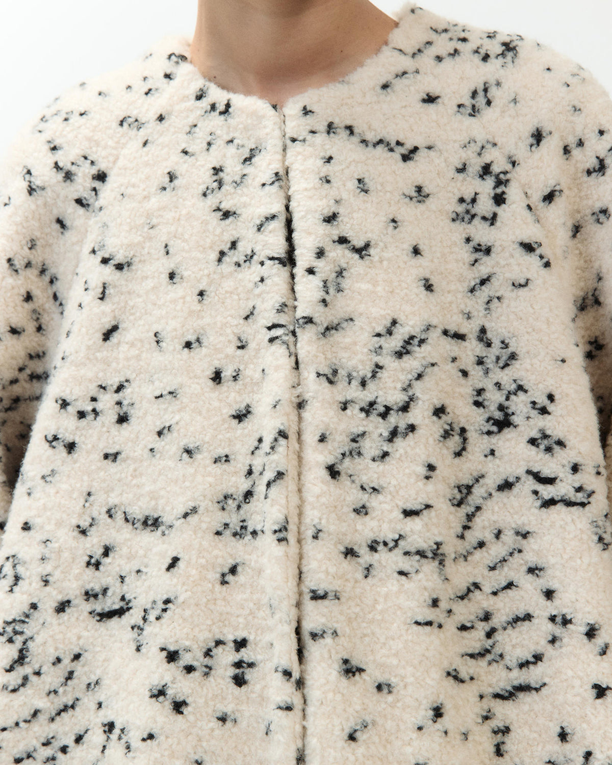 MELANGE TEDDY COAT