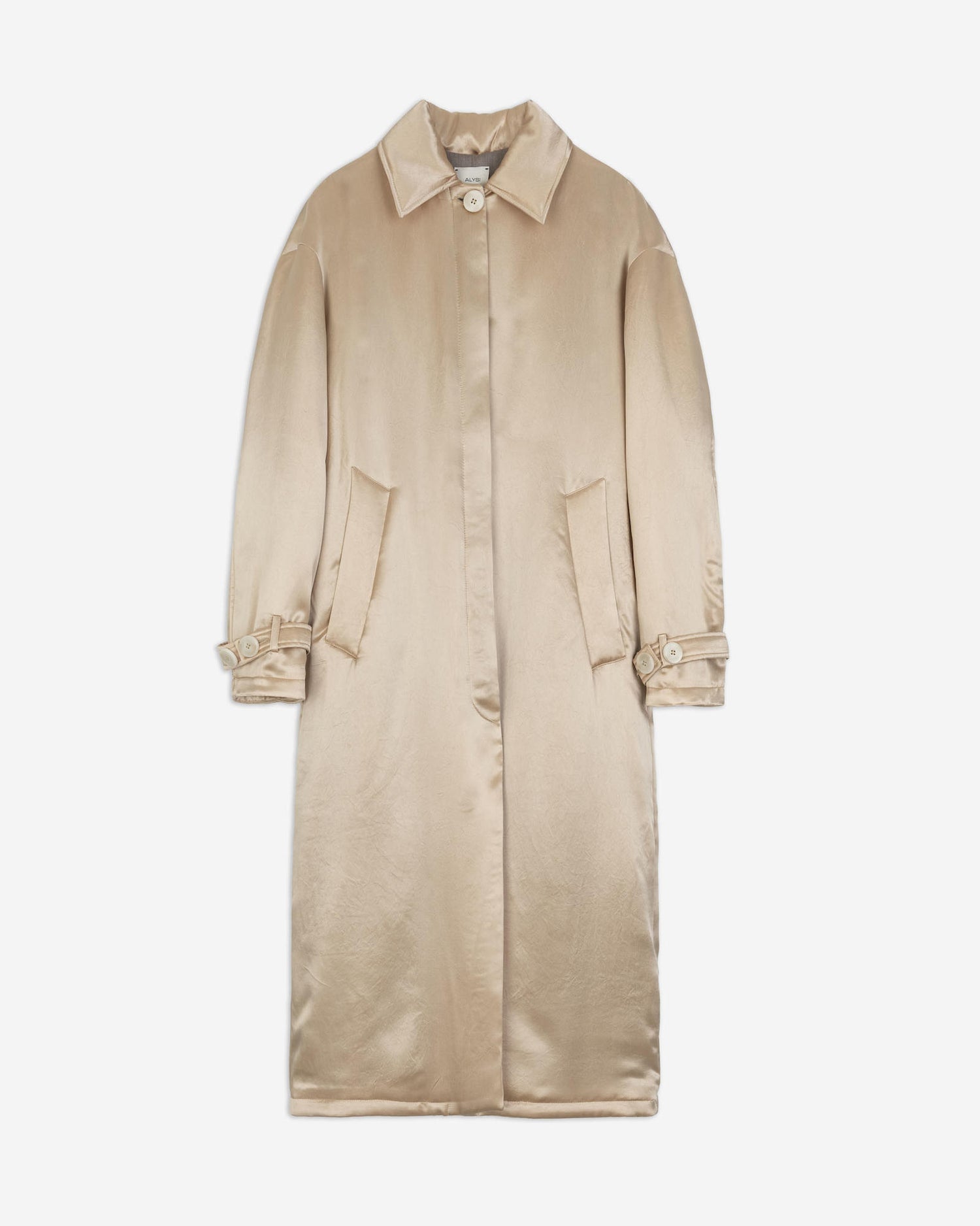 LONG SATIN COAT