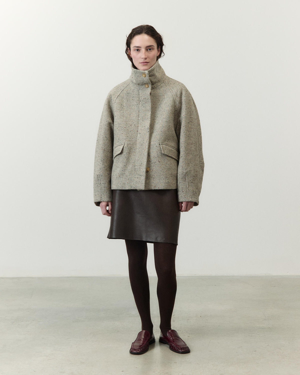 GIACCA CORTA IN TWEED