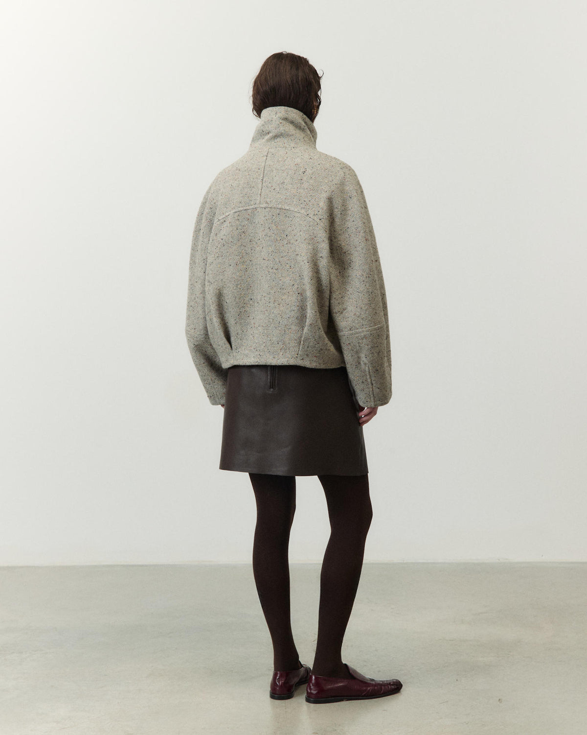 GIACCA CORTA IN TWEED