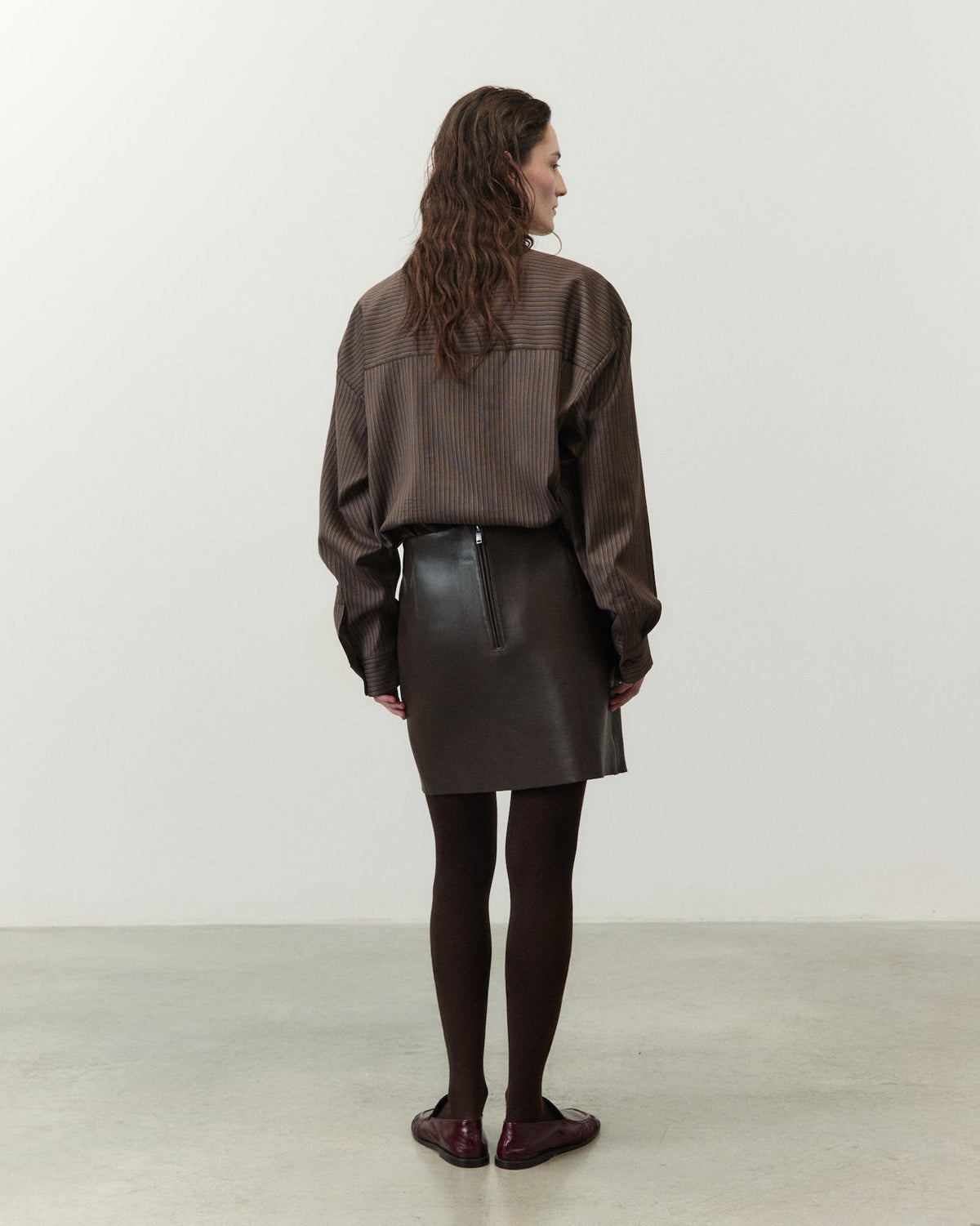 LEATHER MINISKIRT