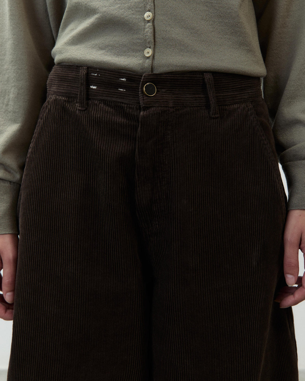 CORDUROY BARREL PANTS