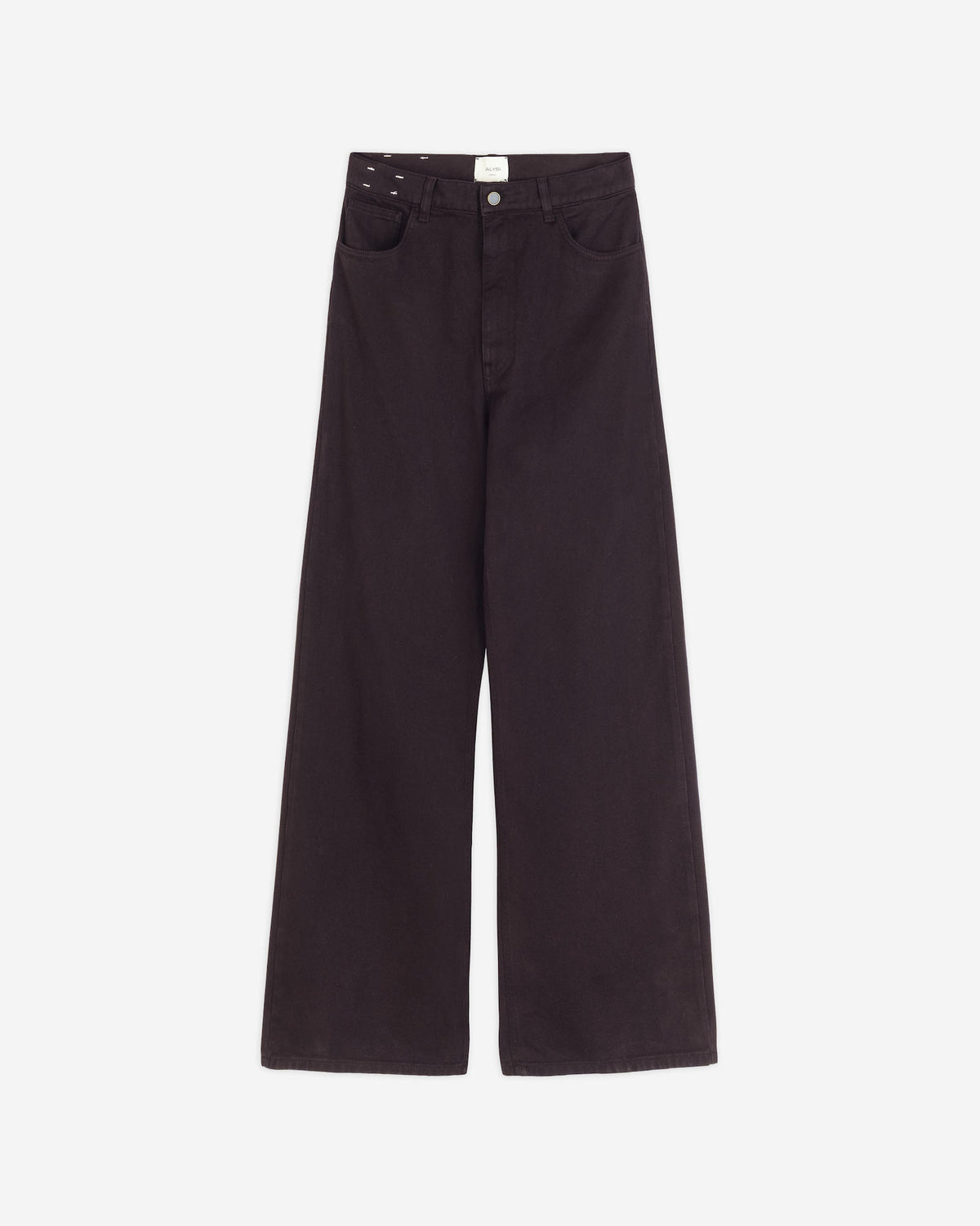 COTTON WIDE-LEG TROUSERS