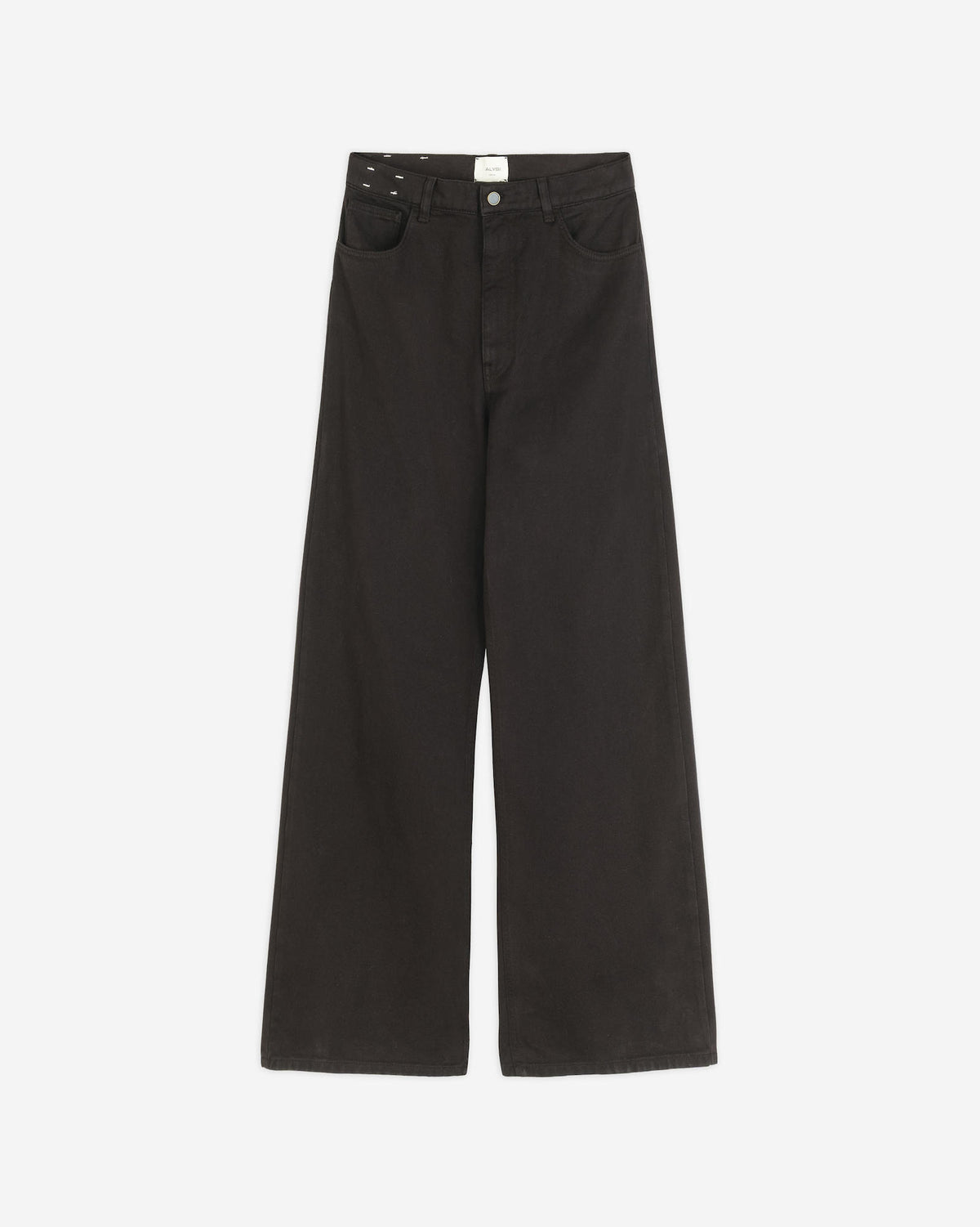 COTTON WIDE-LEG TROUSERS