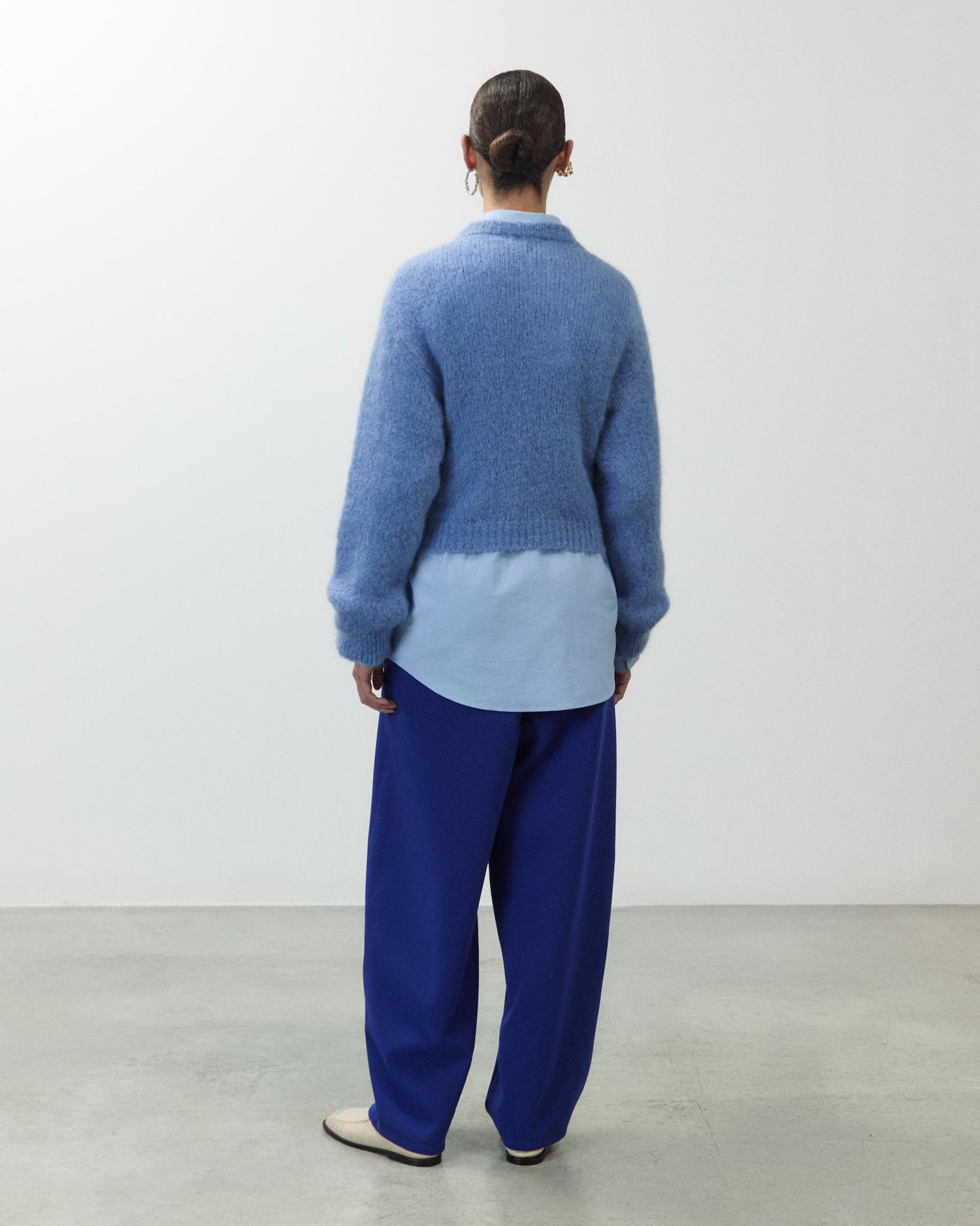 MOHAIR CREW NECK SWEATER