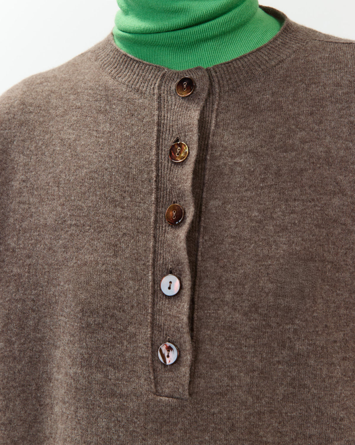 CASHMERE GRANDAD SHIRT