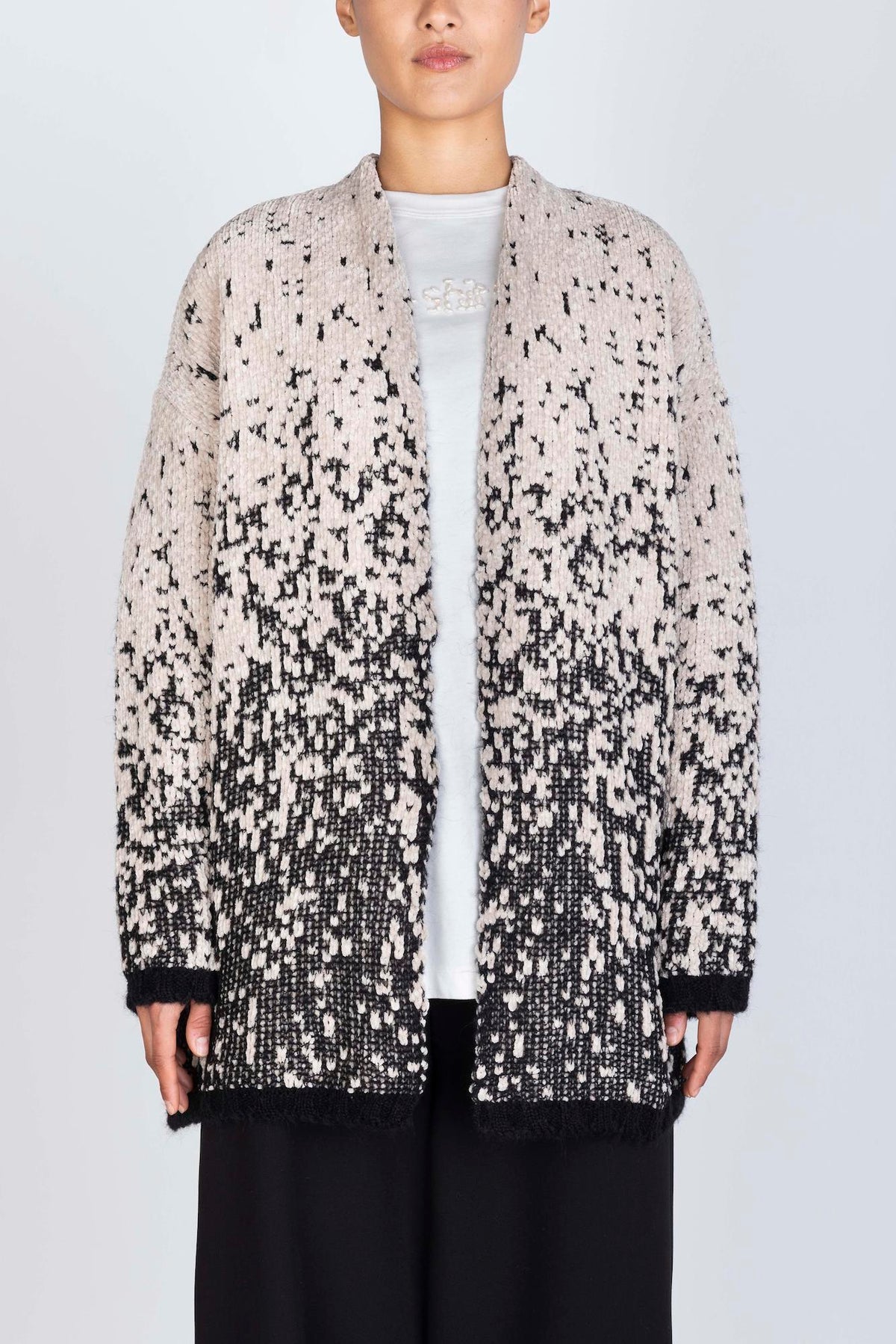CARDIGAN CINIGLIA KNIT S/BOTTO
