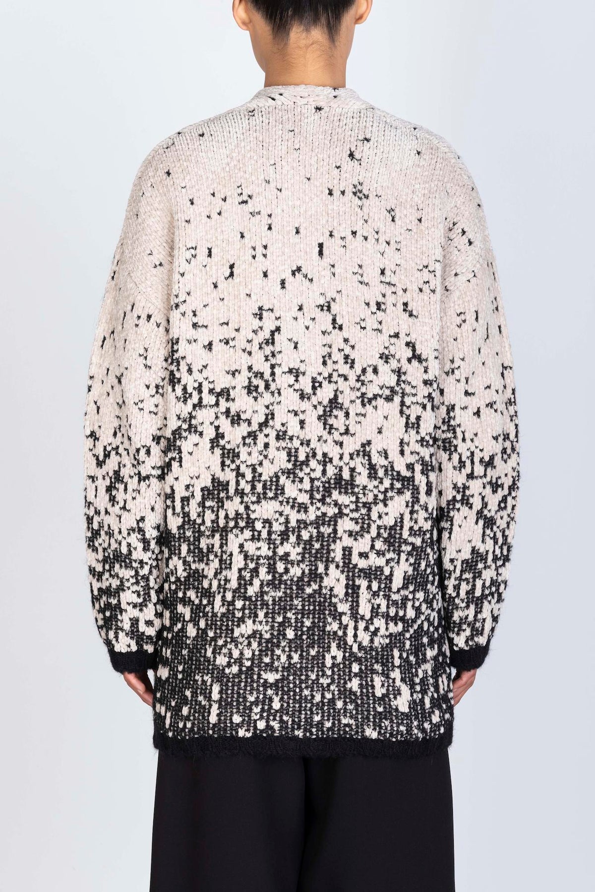 CHENILLE KNIT CARDIGAN NO BUTTON