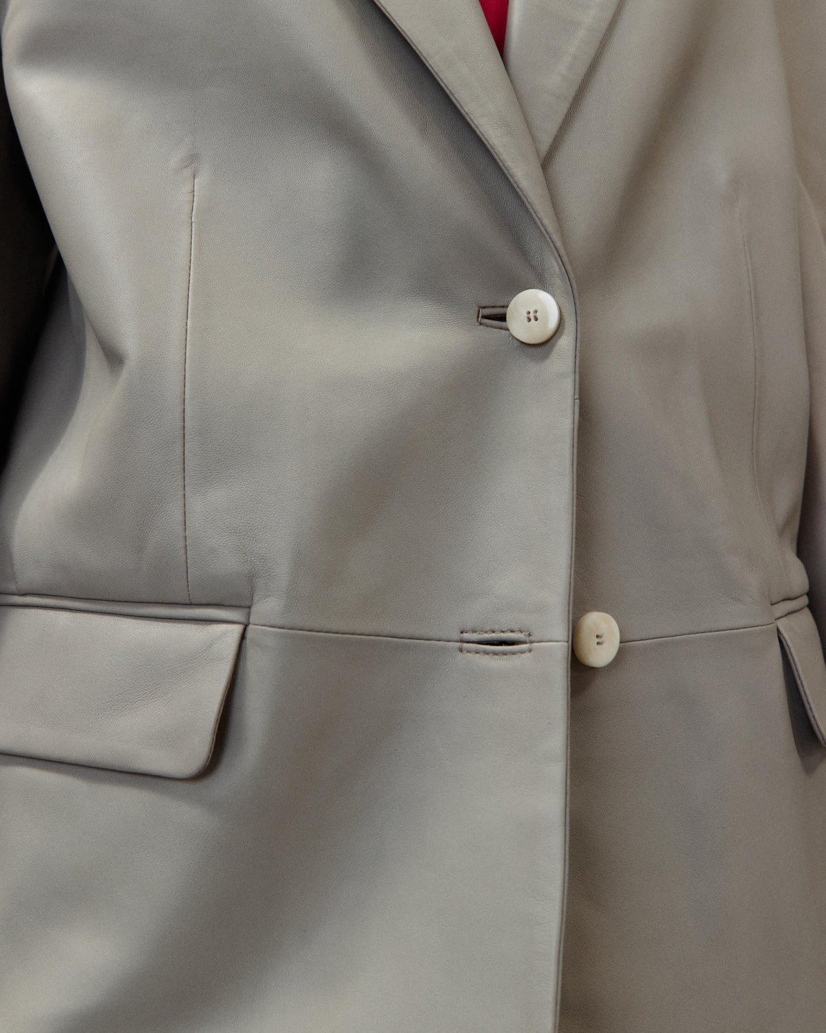 LEATHER BLAZER