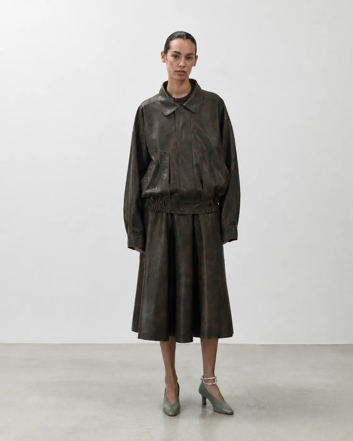 LEATHER BOMBER