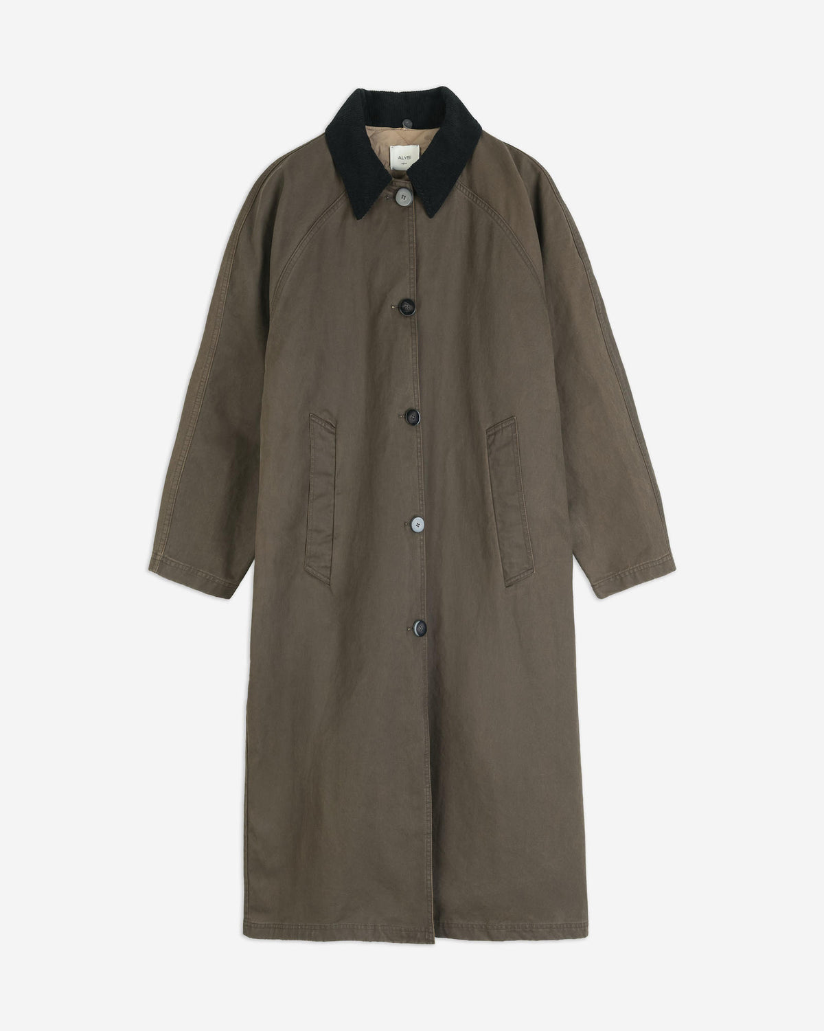 WAXED LONG COAT