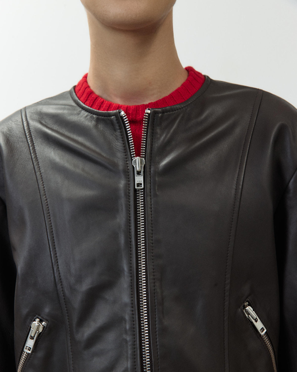 LEATHER BIKER JACKET