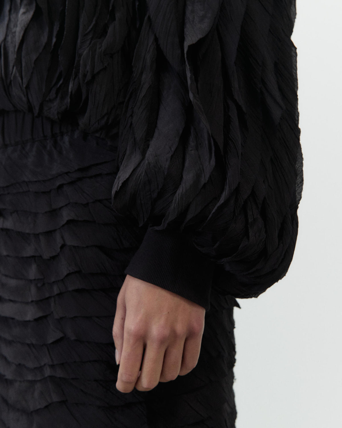 BOMBER JACKET WITH RUCHES