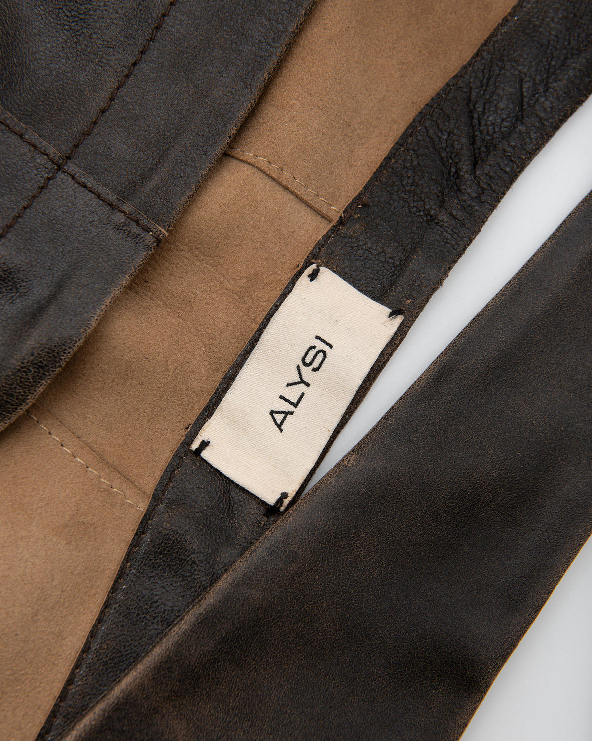 LEATHER AVIATOR HOOD