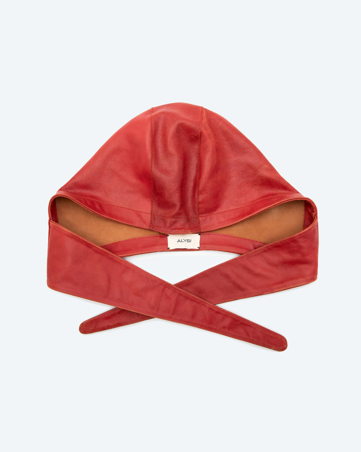 LEATHER AVIATOR HOOD