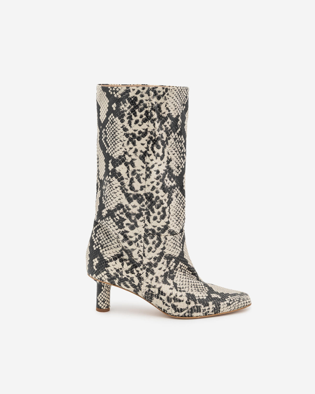 PYTHON PRINT HEELED BOOT