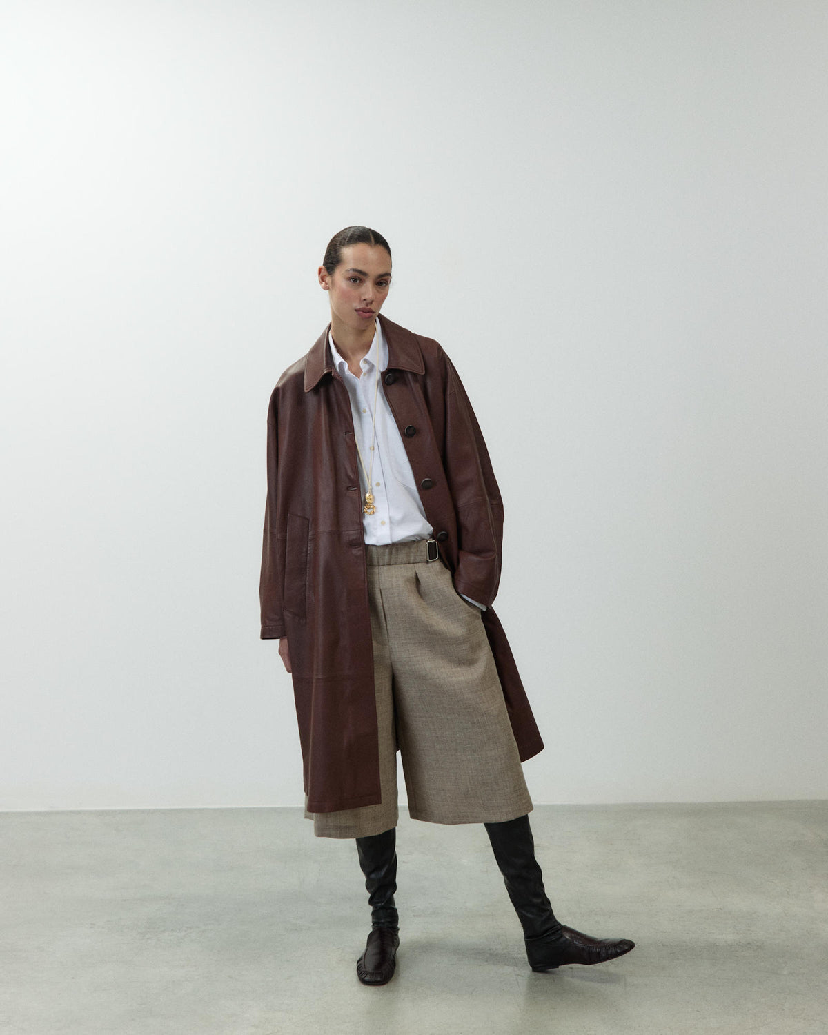 LOAFER KNEE BOOT