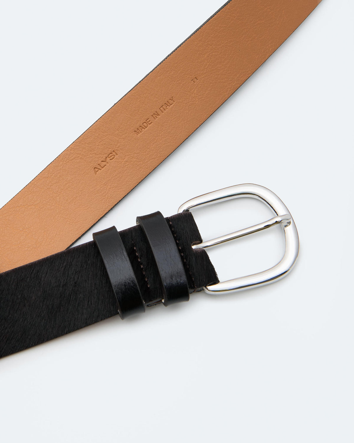 HAIR-ON LEATHER BELT