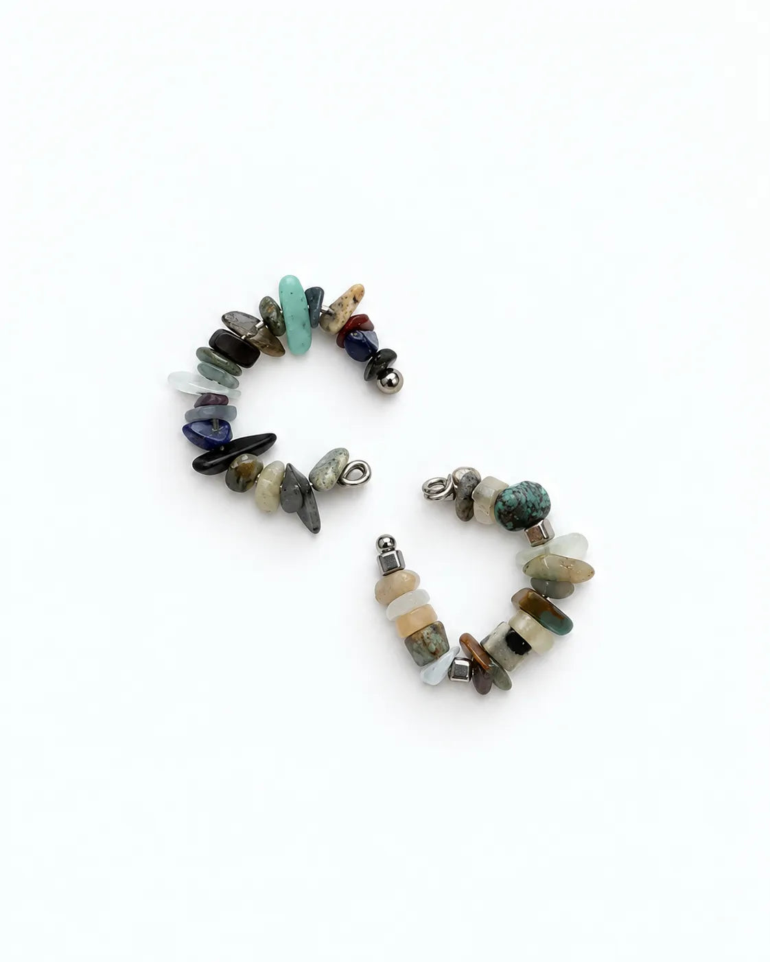 ear cuff with natural stones