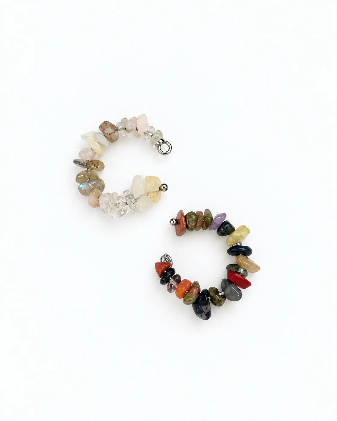 ear cuff with natural stones
