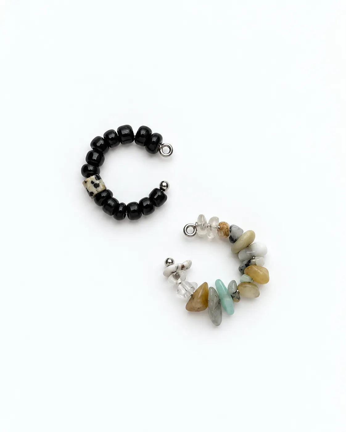 ear cuff with natural stones