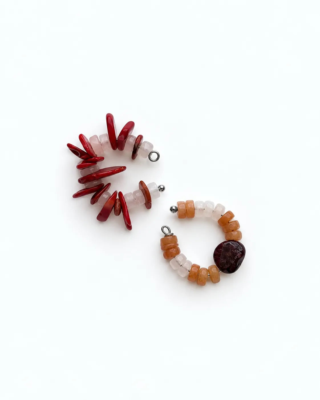 ear cuff with natural stones