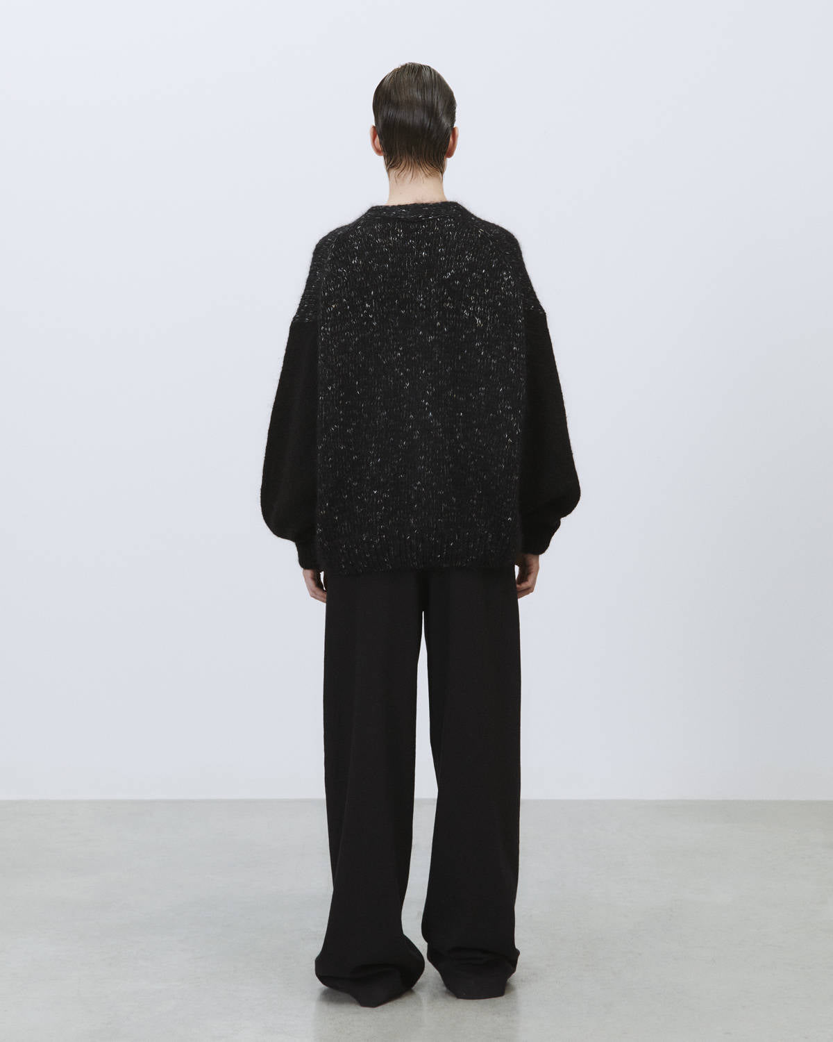 MELANGE KNITTED CARDIGAN