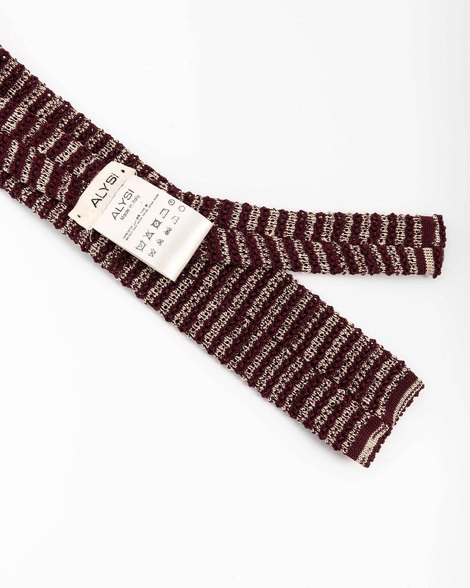 STRIPED KNITTED TIE