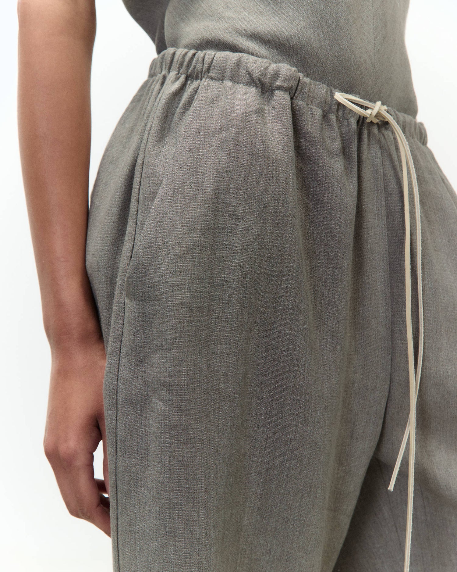 MÉLANGE TROUSERS WITH DRAWSTRING
