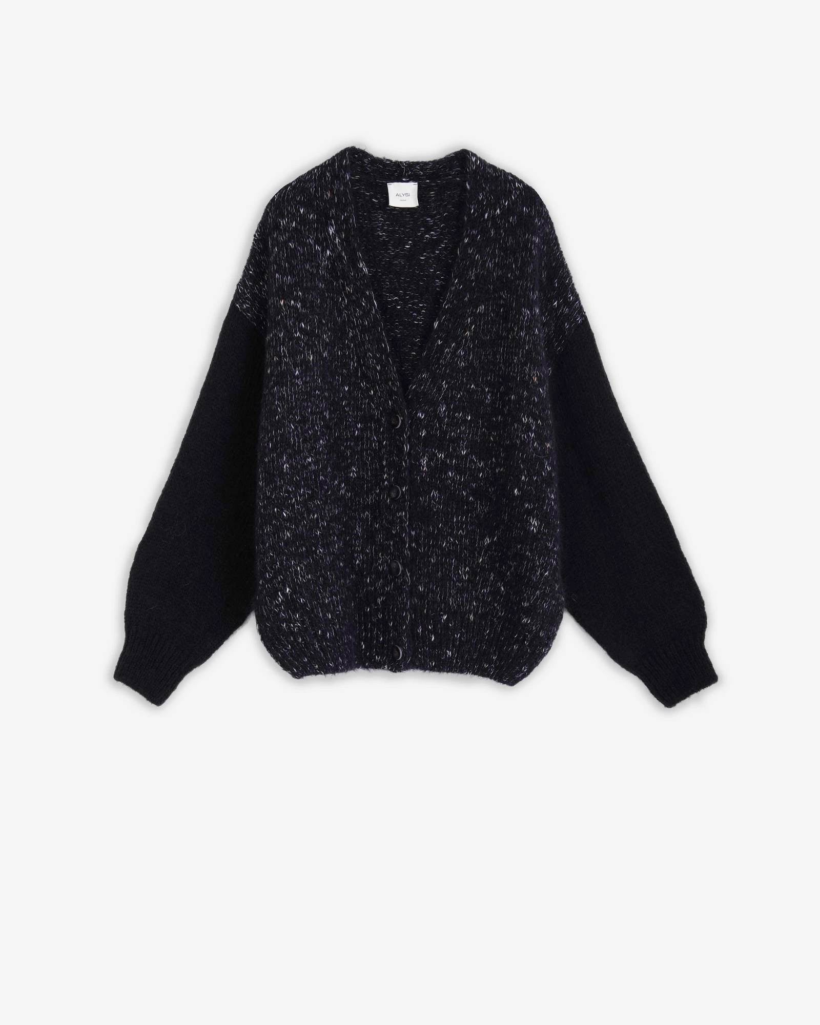 MELANGE KNITTED CARDIGAN