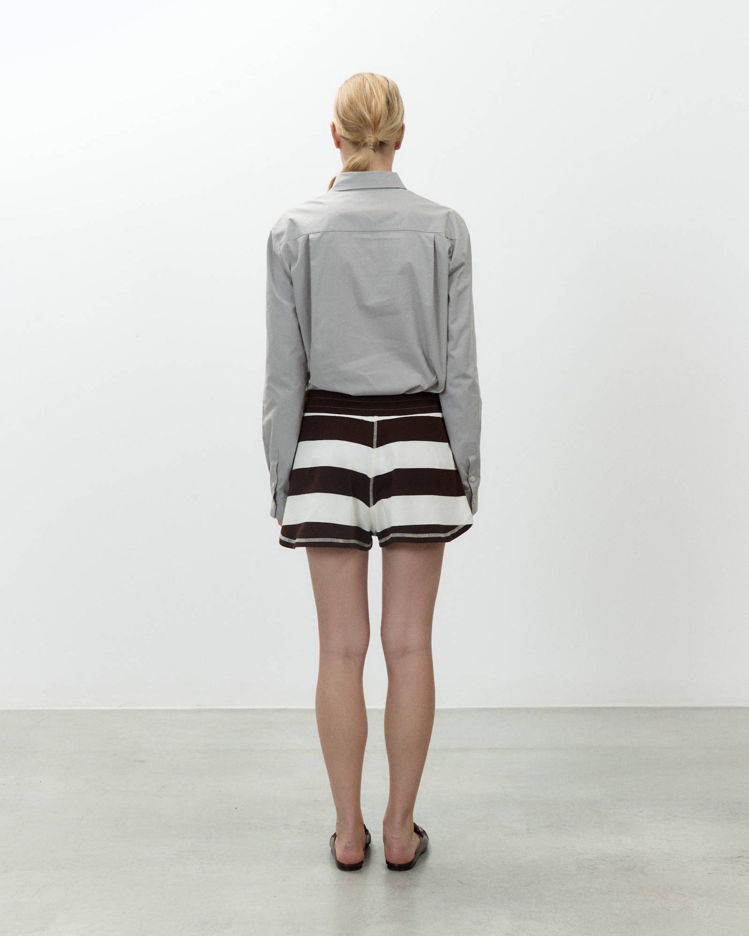 MAXI STRIPED SHORTS