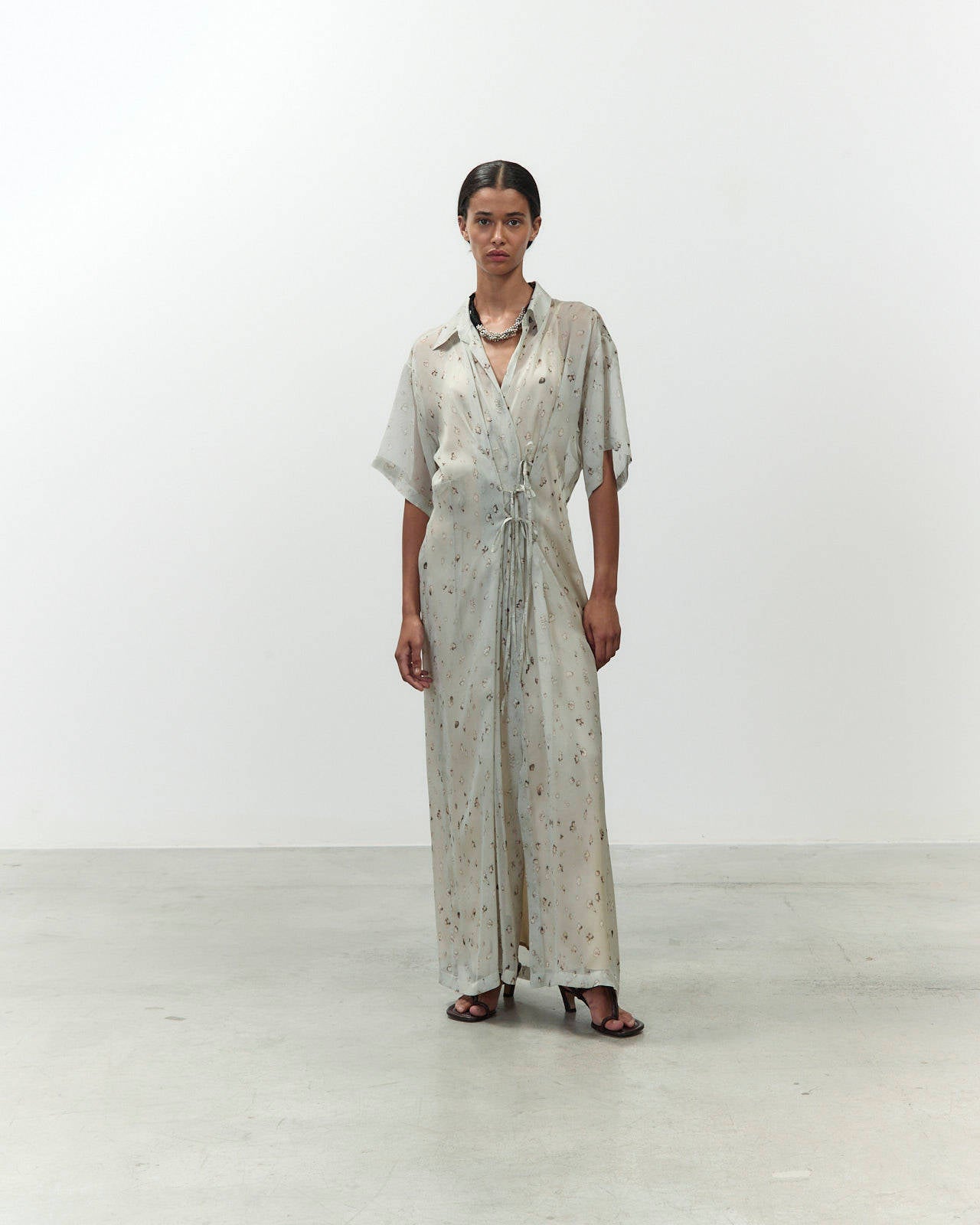 ABITO CHEMISIER IN CHIFFON