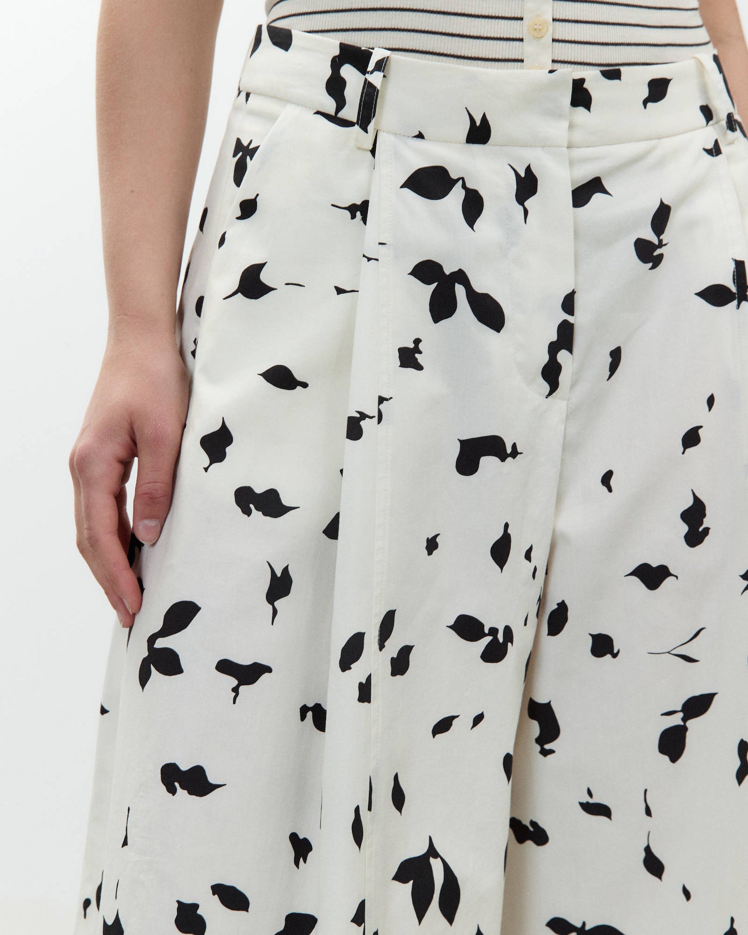 PRINTED COTTON BERMUDA SHORTS