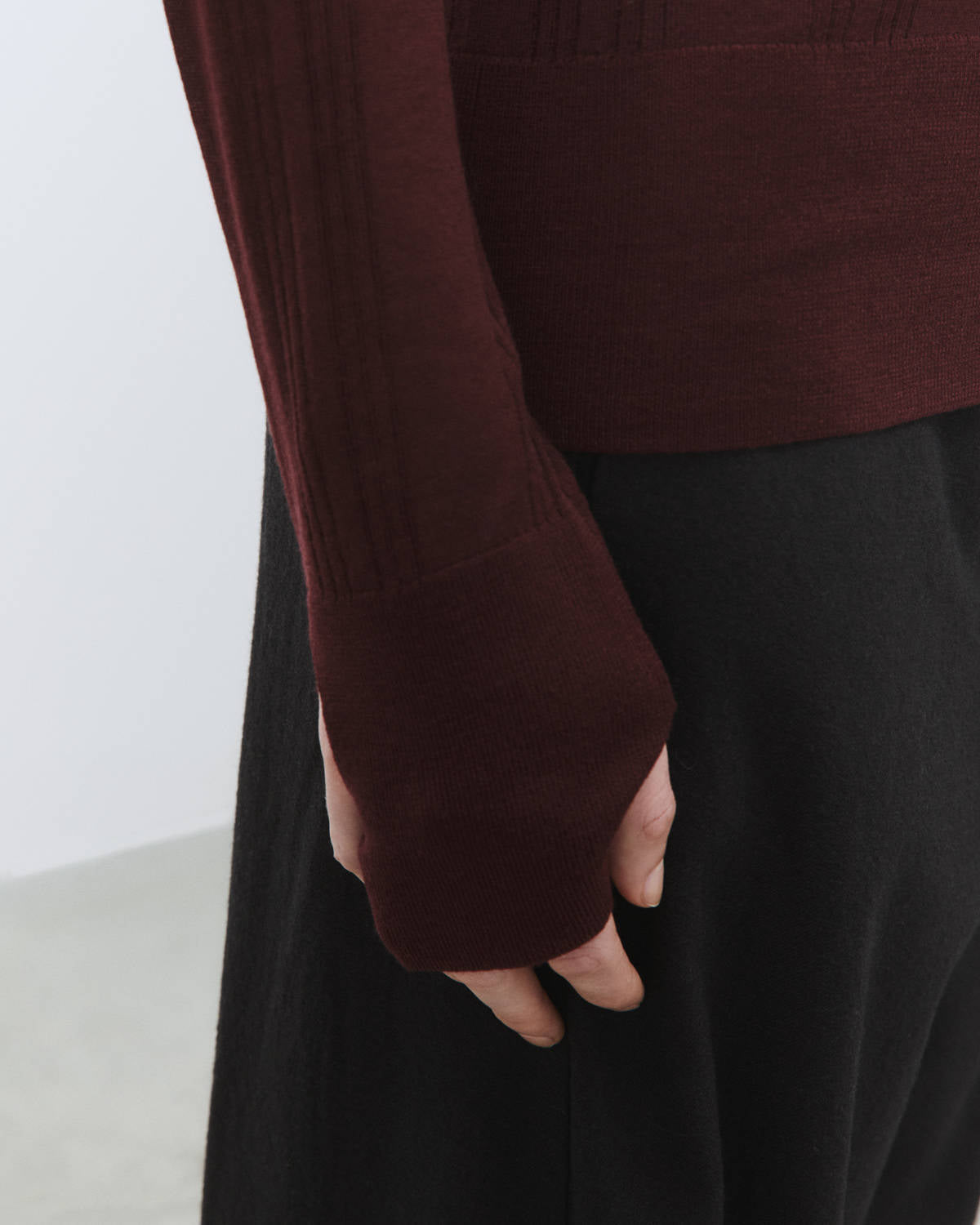 EXTRAFINE WOOL POLO