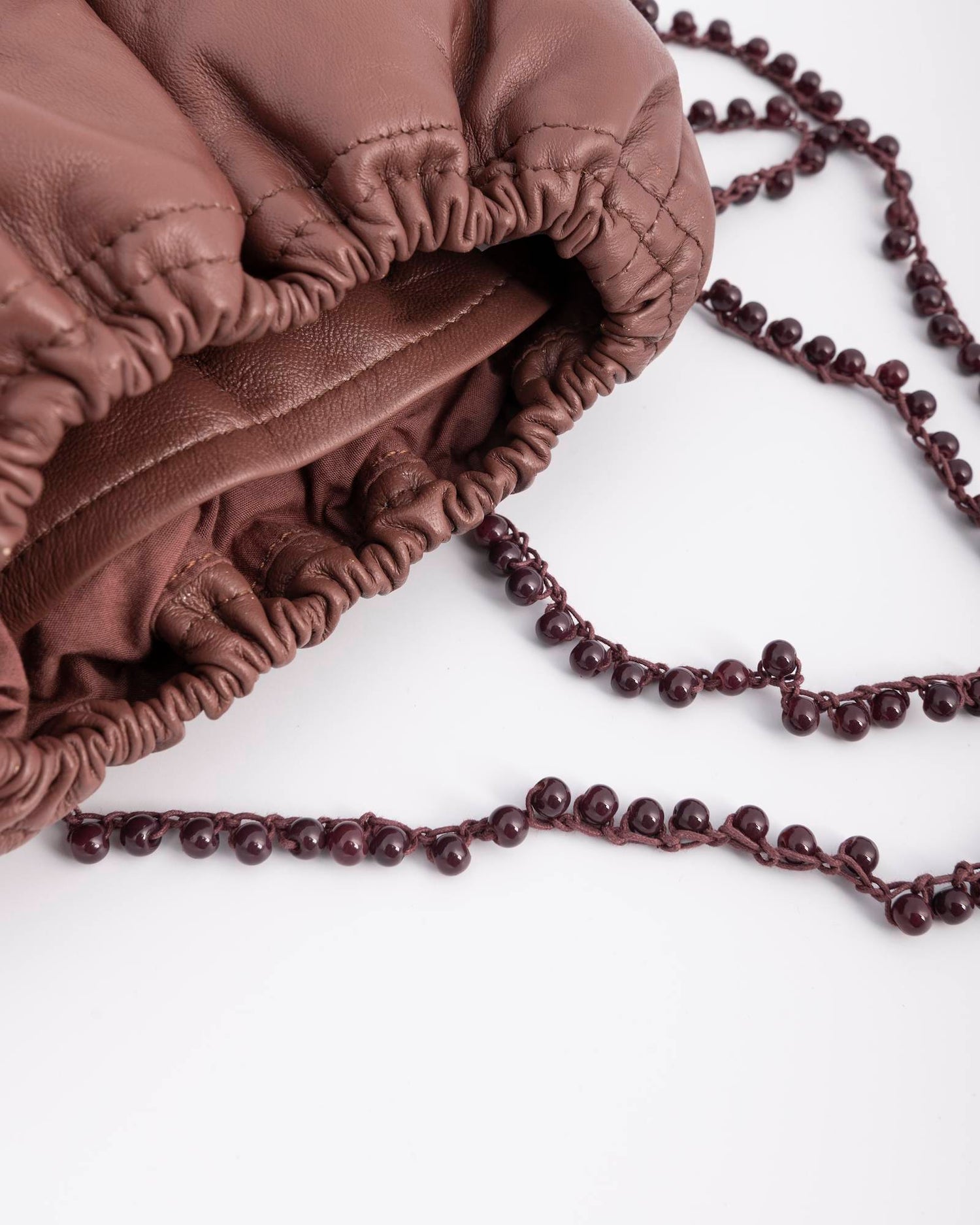 SHOULDER BAG WITH PEARLS