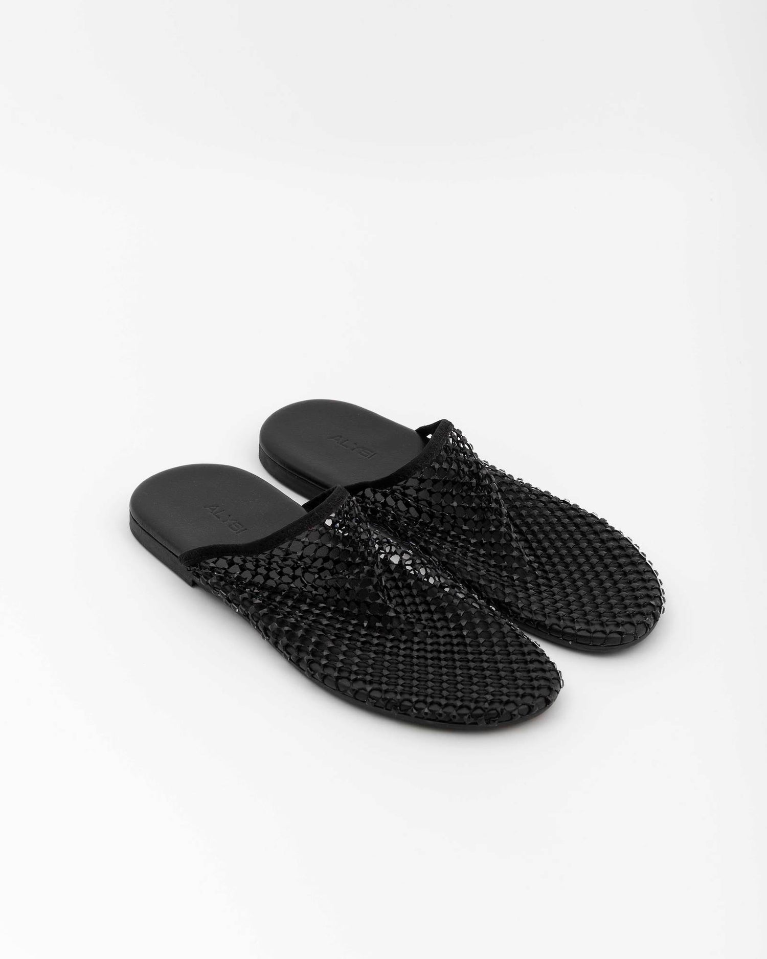 MULE SHOES WITH RHINESTONE