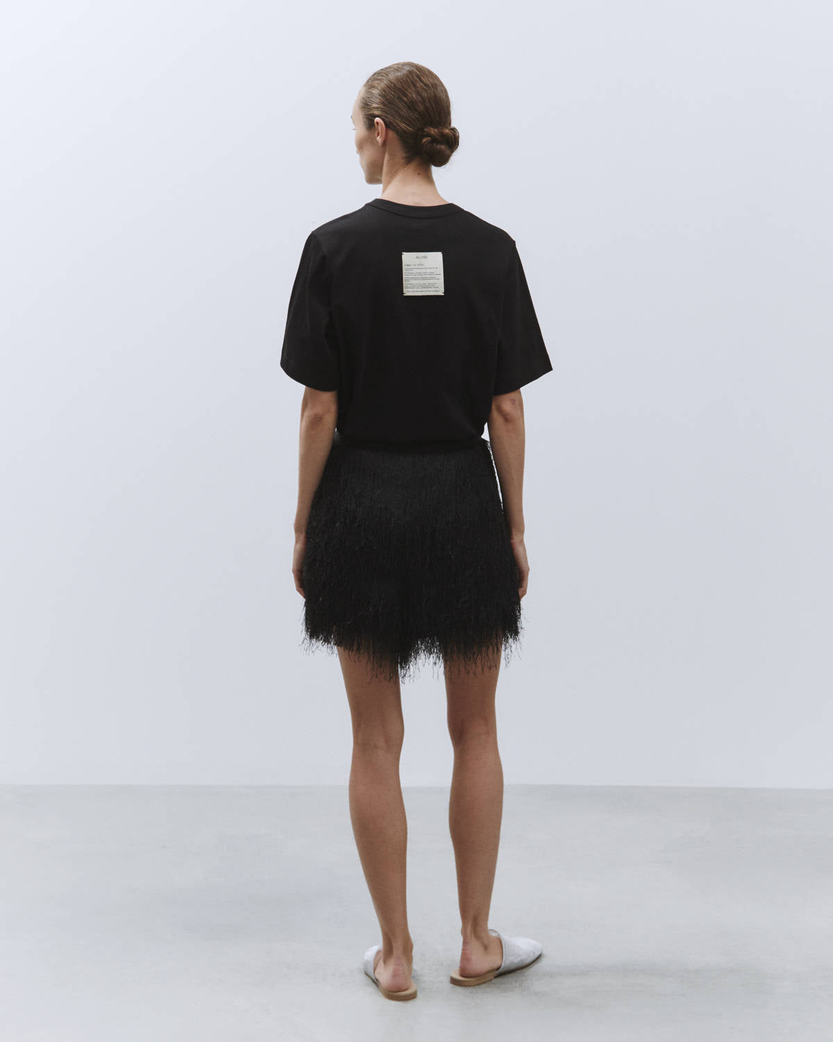 EMBROIDERED T-SHIRT Black