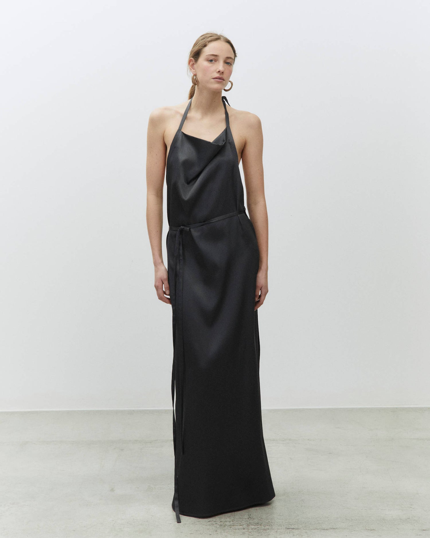 LONG SATIN DRESS