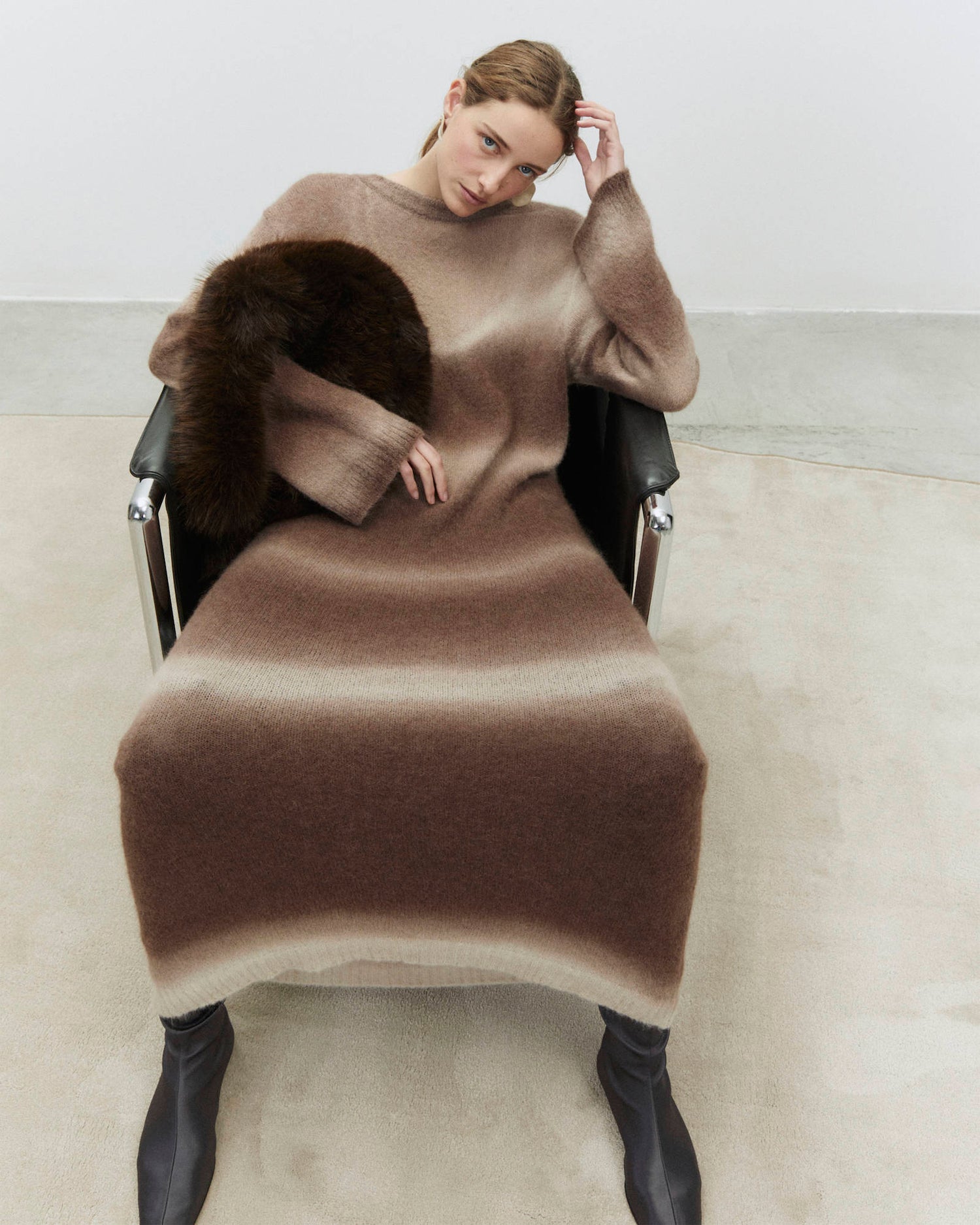 LONG SOFT ALPACA DRESS