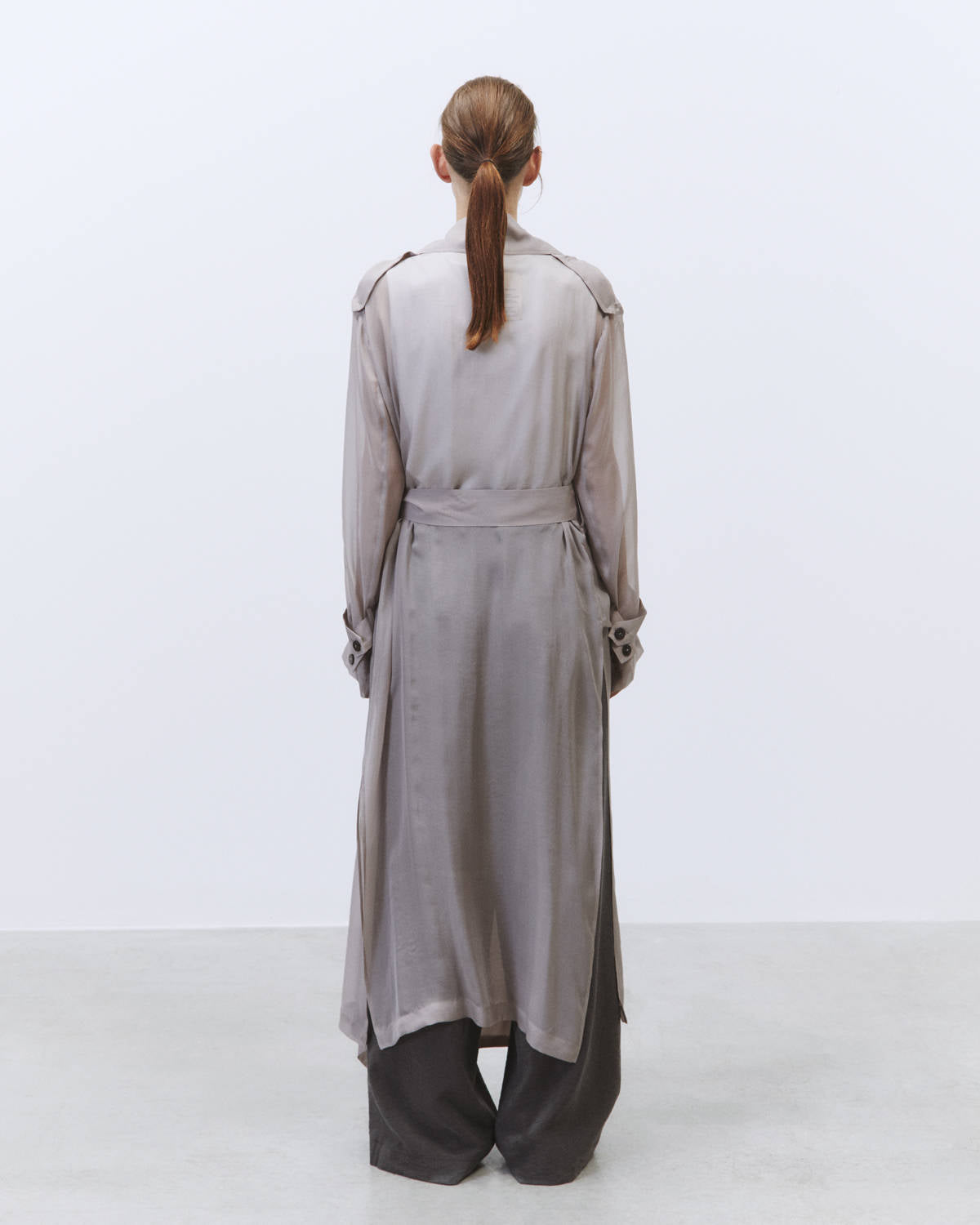 CHIFFON TRENCH Mauve