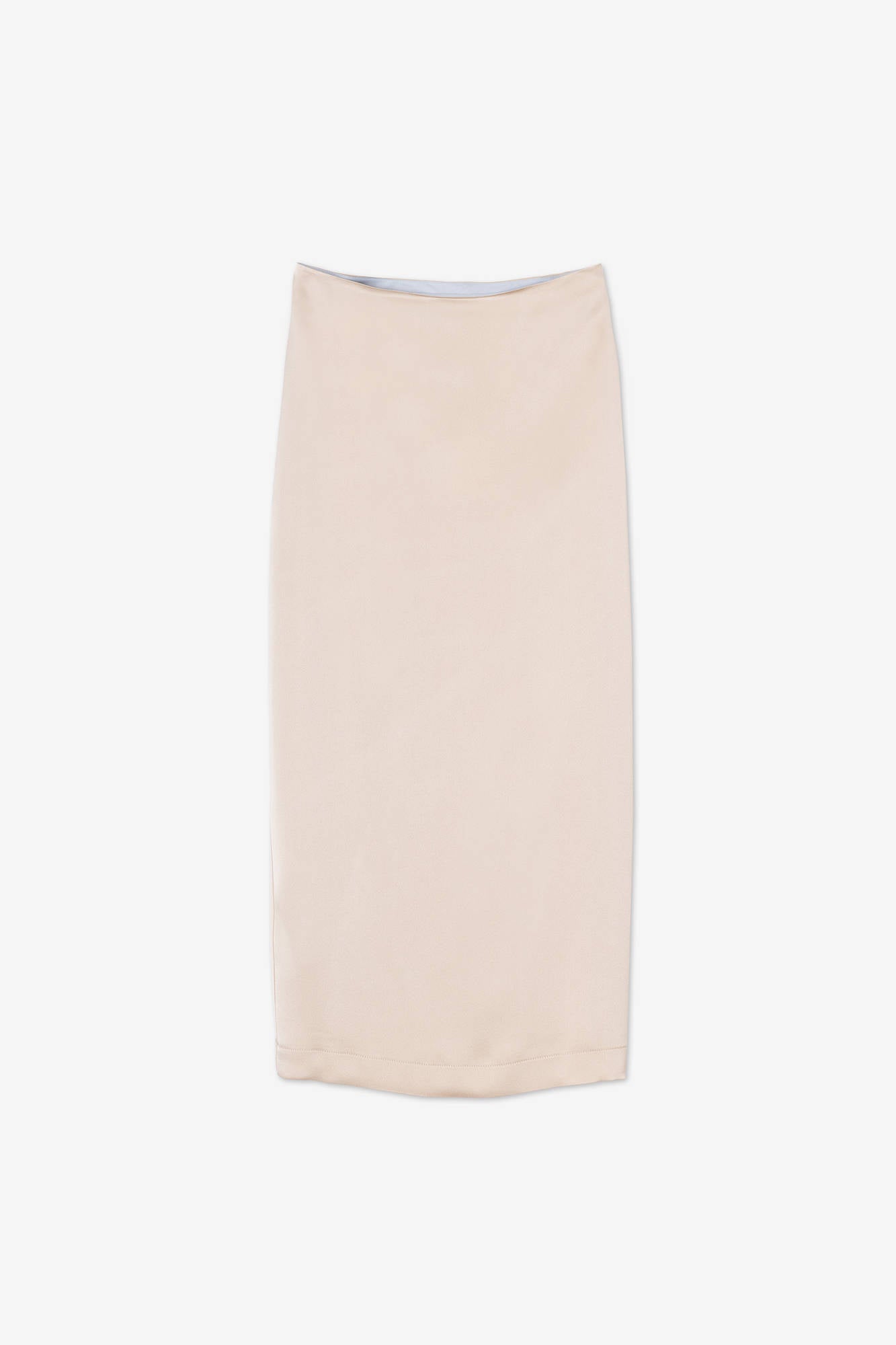 SATIN PENCIL SKIRT