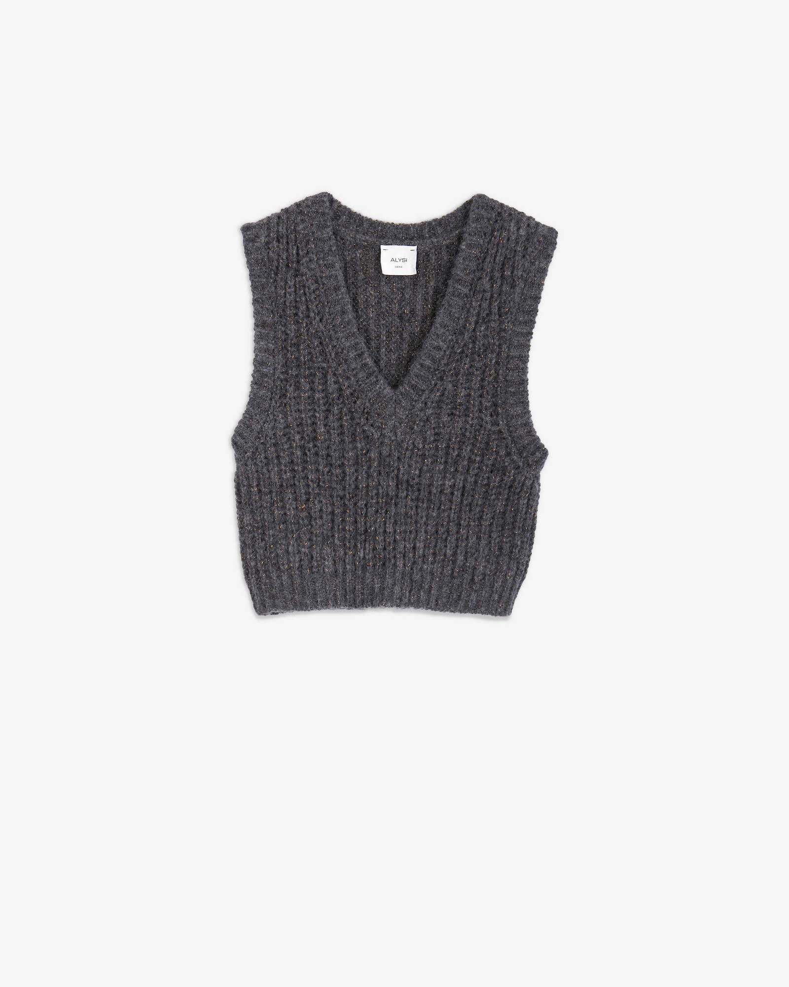 SHINY ALPACA BLEND MICRO VEST