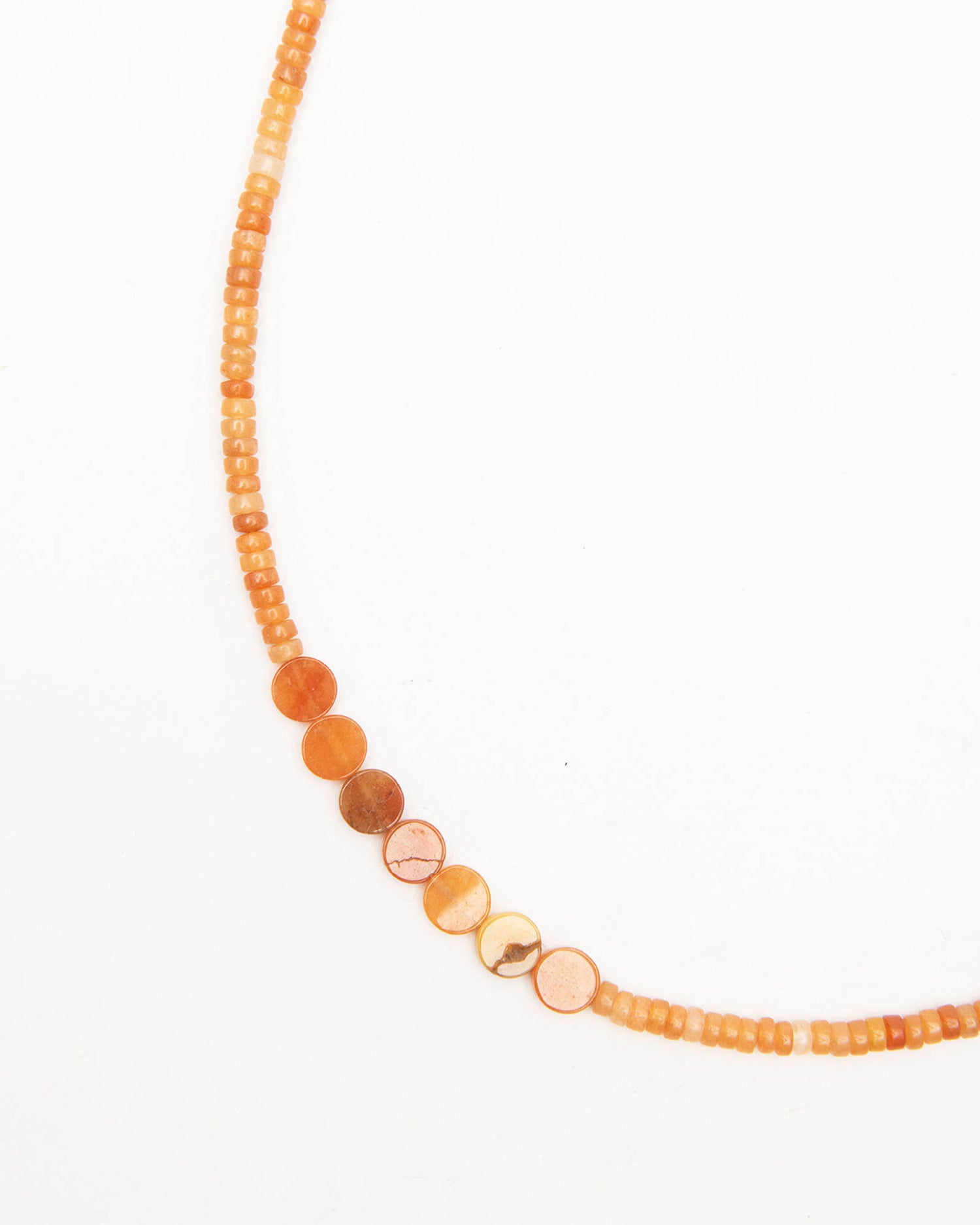 NATURAL STONES NECKLACE RED AVENTURINE