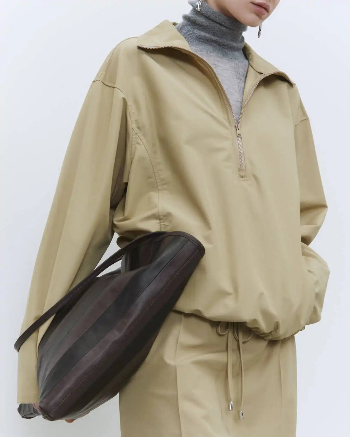 WOOL JACKET WITH ZIP