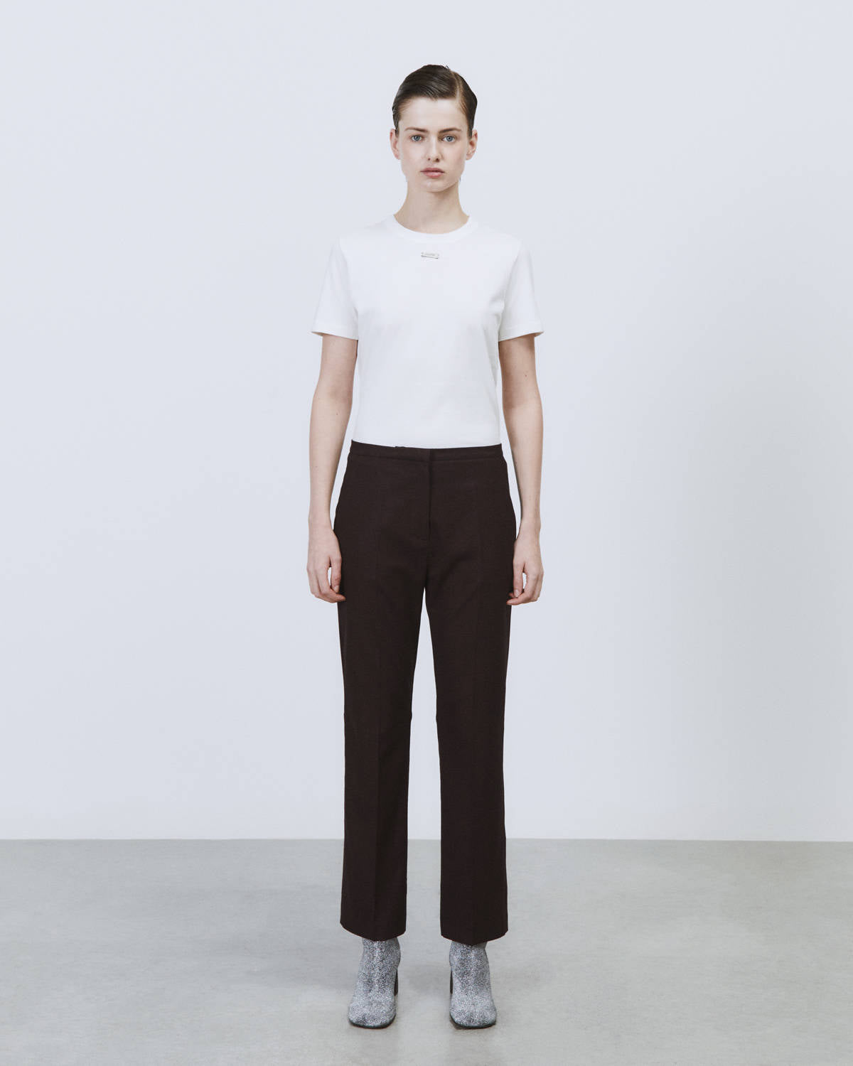 SLIM FLANNEL TROUSERS