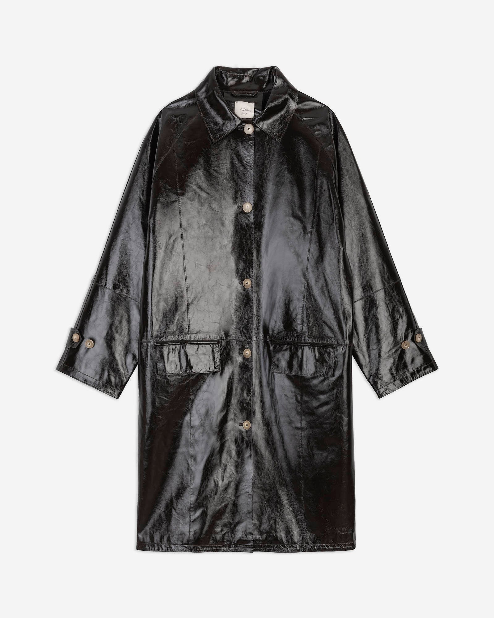 PATENT LEATHER TRENCH
