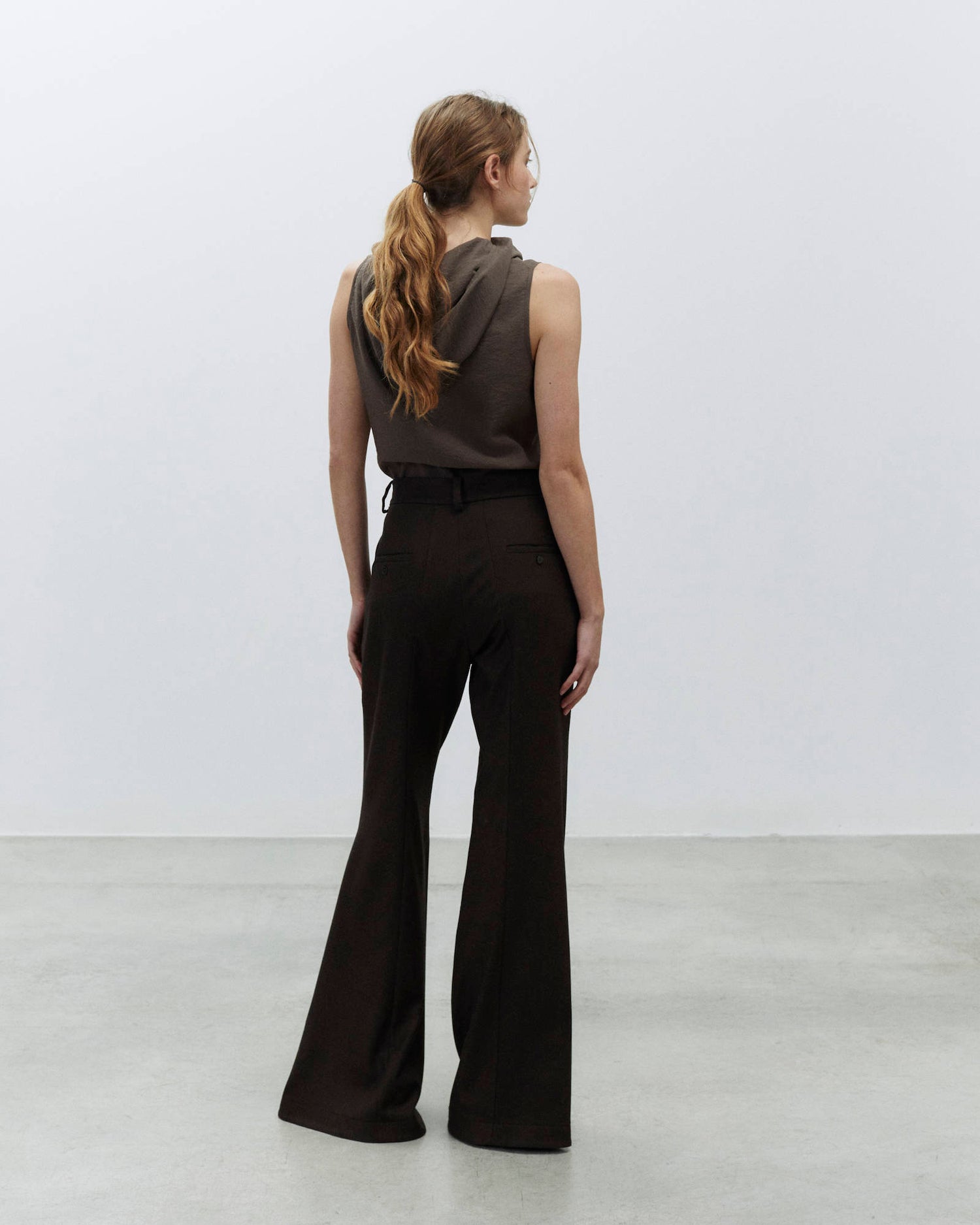 FLARE WOOL PANTS