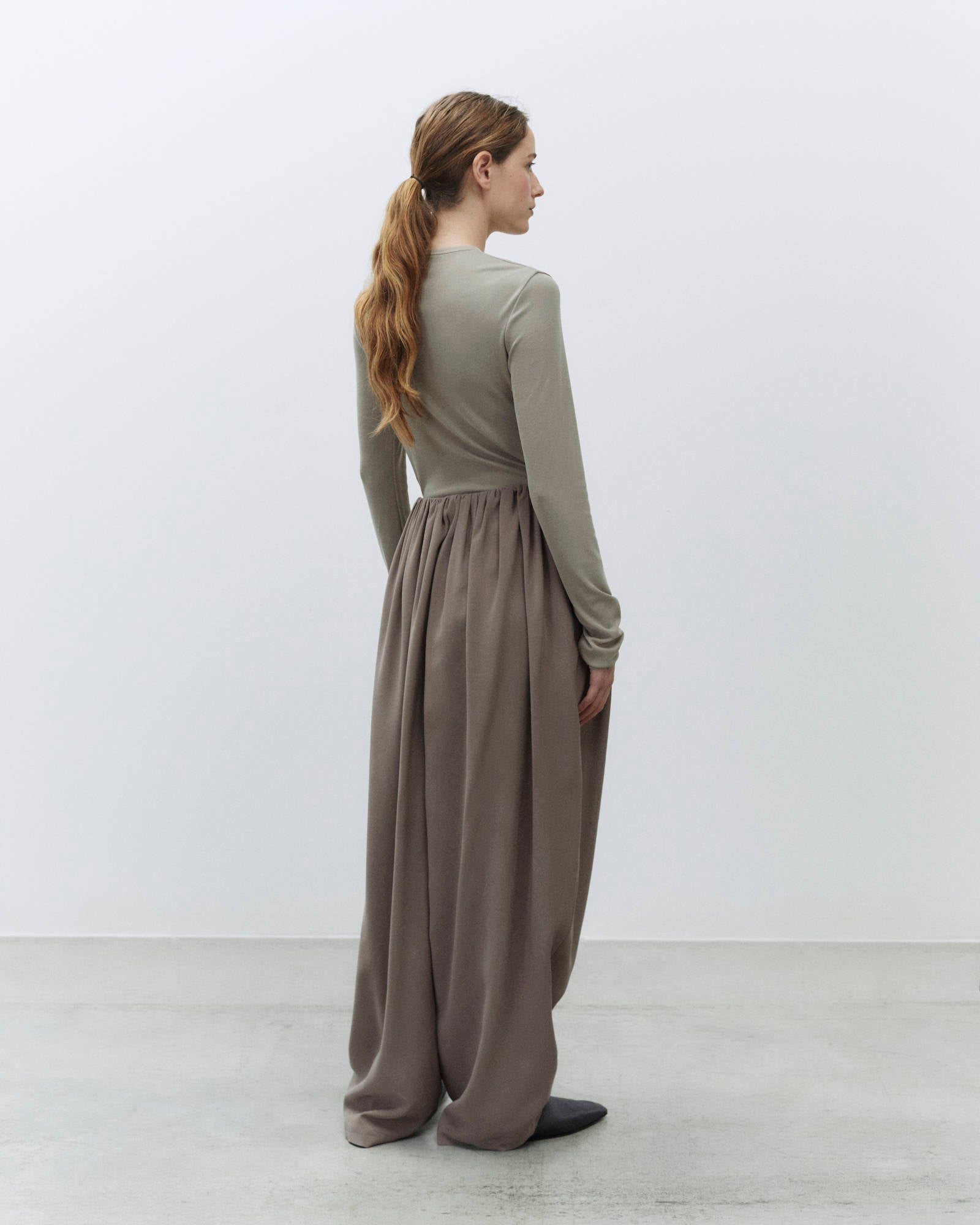 CUPRO EFFECT CARGO PANTS