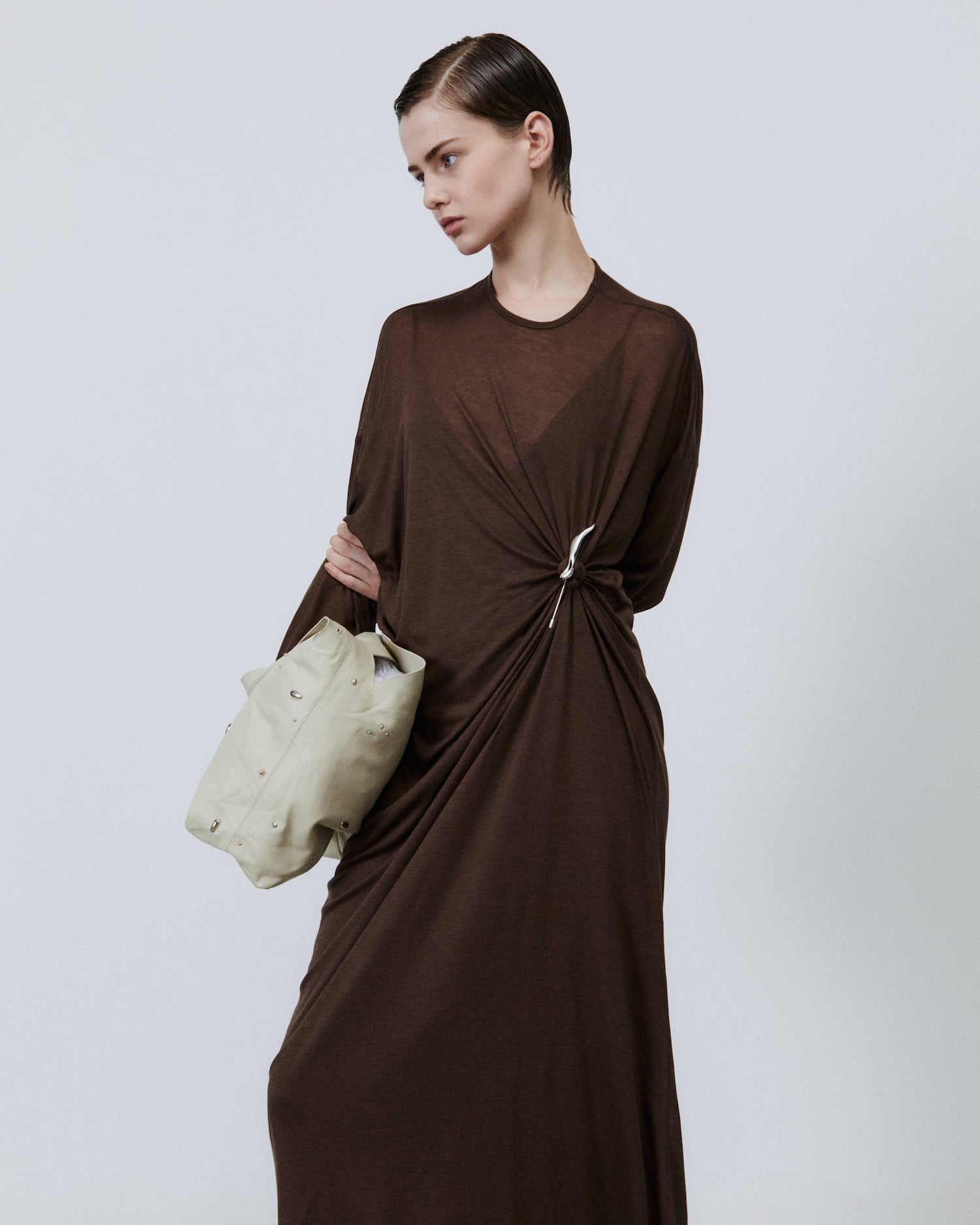 JERSEY DRESS WITH KNOT