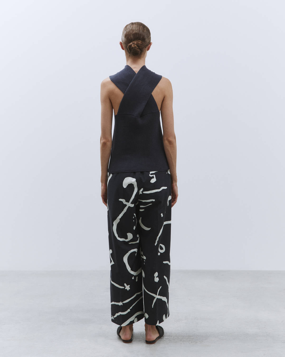 CROSSED TOP IN MESH Smoke